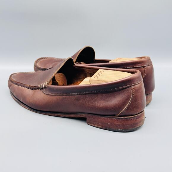 Oak Street Bootmakers Shoes Mens 12 Brown Leather Venetian Loafer Trunk Club USA - Picture 5 of 10